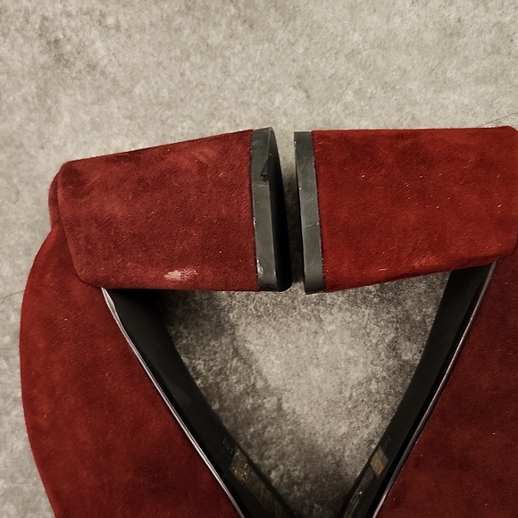 Senso red suede slip on heeled mules size 36 - Picture 7 of 9